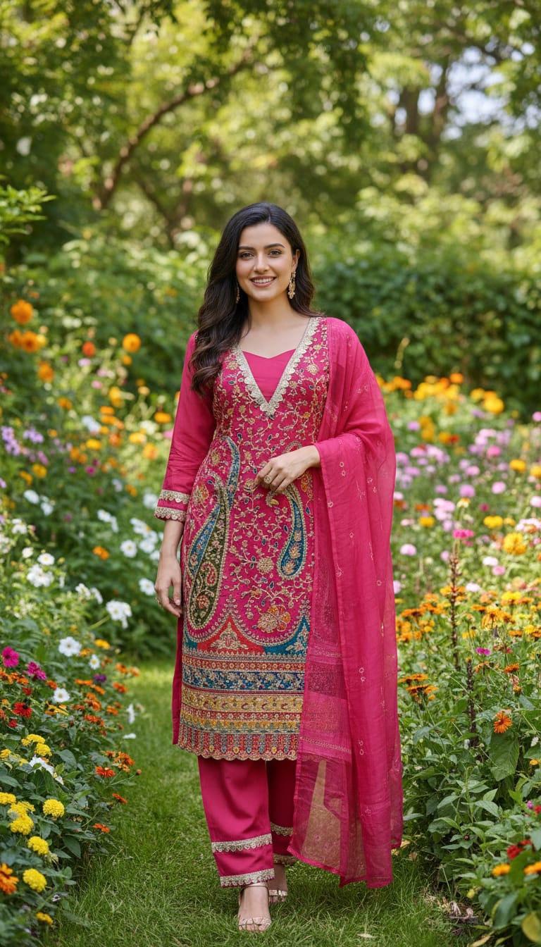 Ashnaina 3 Pcs Set with Pant & Dupatta