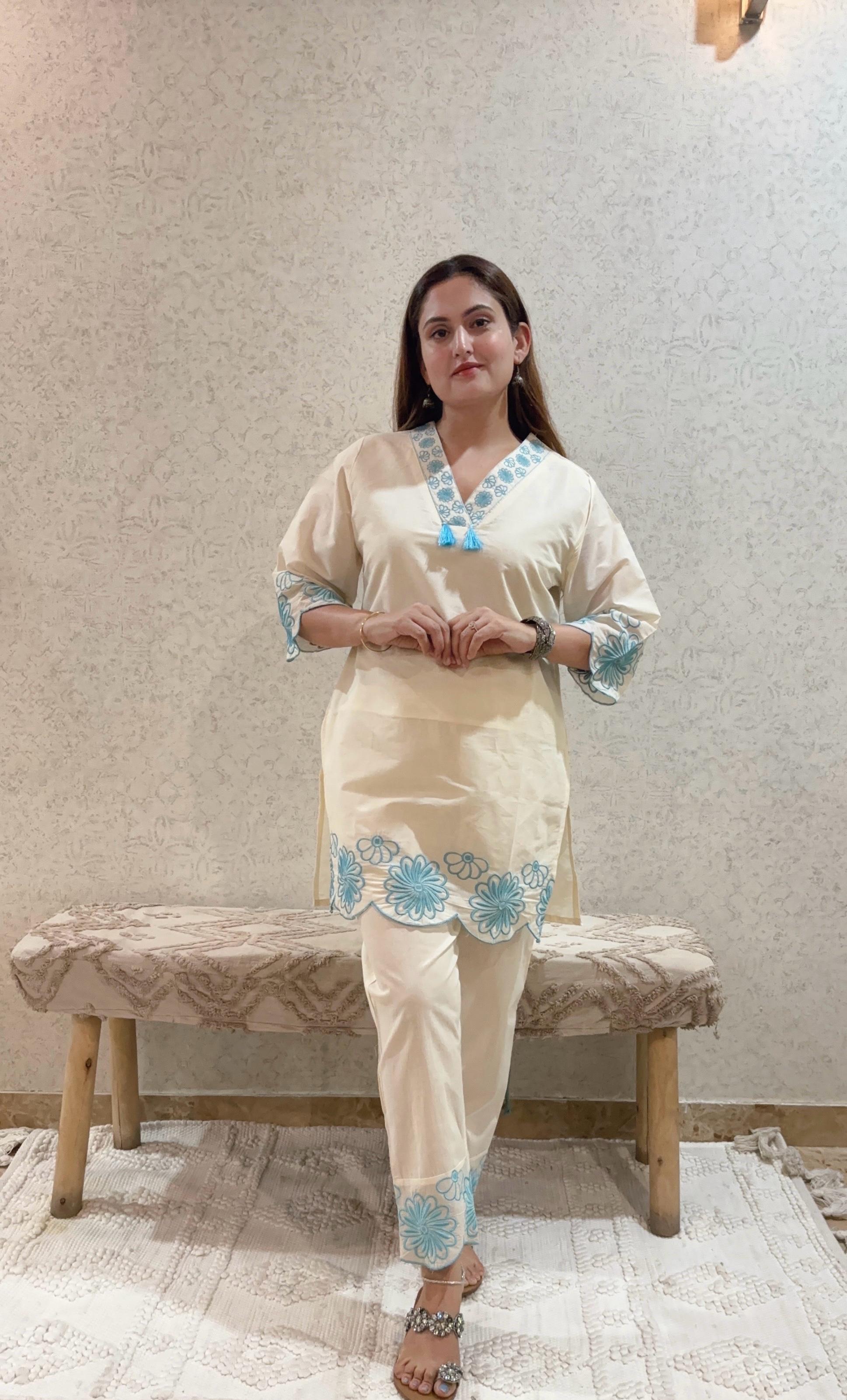 Ashnaina Pure Cotton Cambric Co-Ord Set