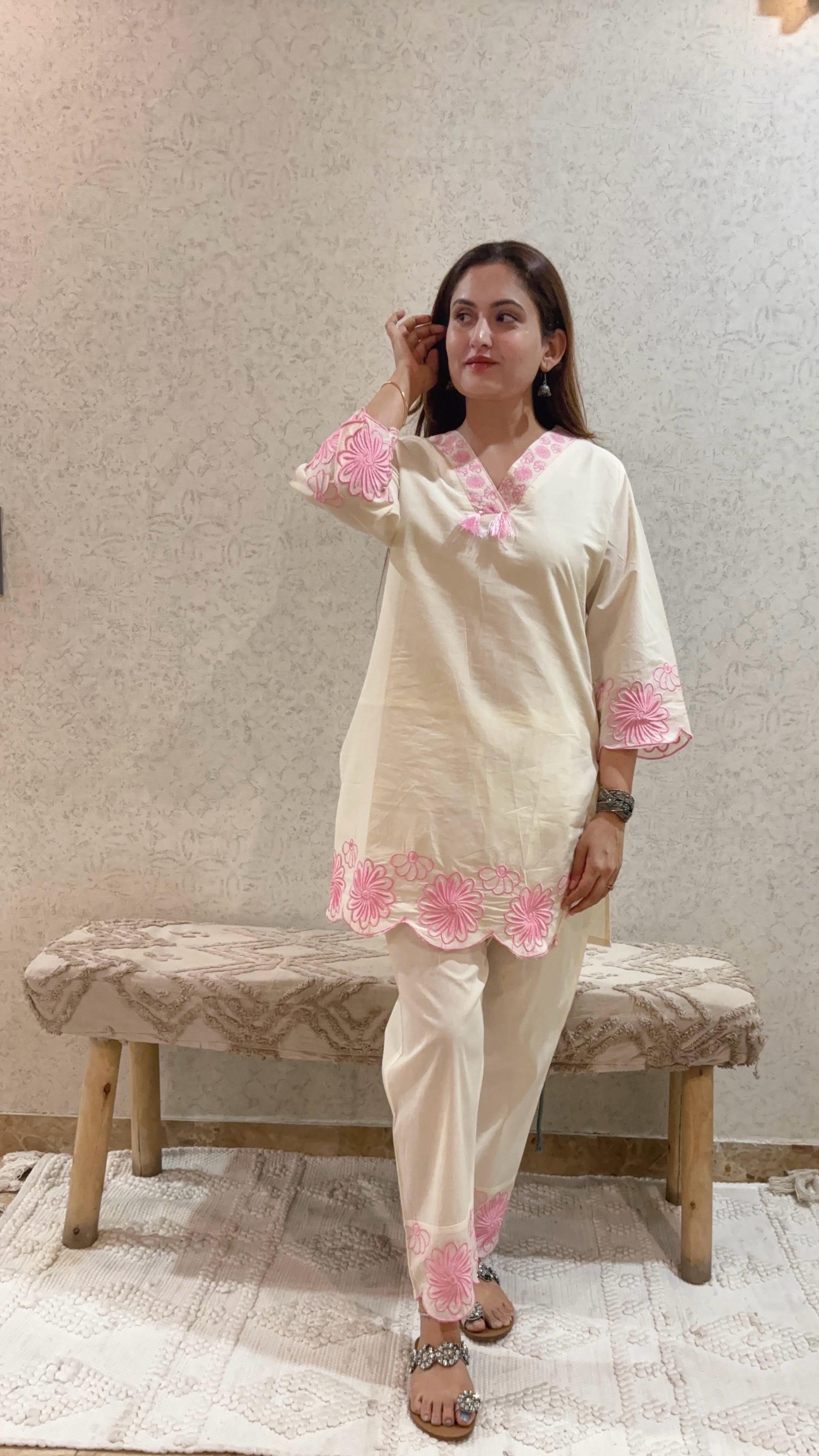 Ashnaina Pure Cotton Cambric Co-Ord Set