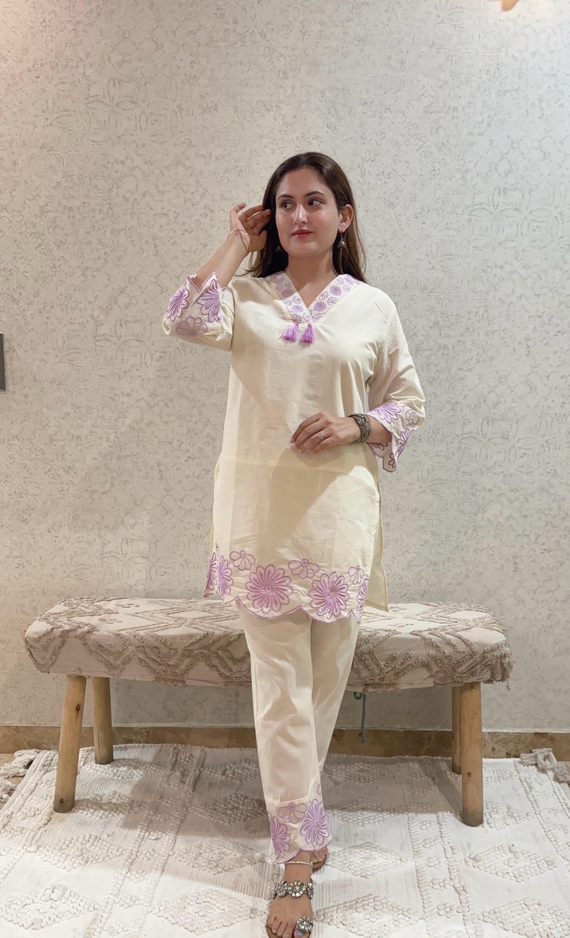 Ashnaina Pure Cotton Cambric Co-Ord Set