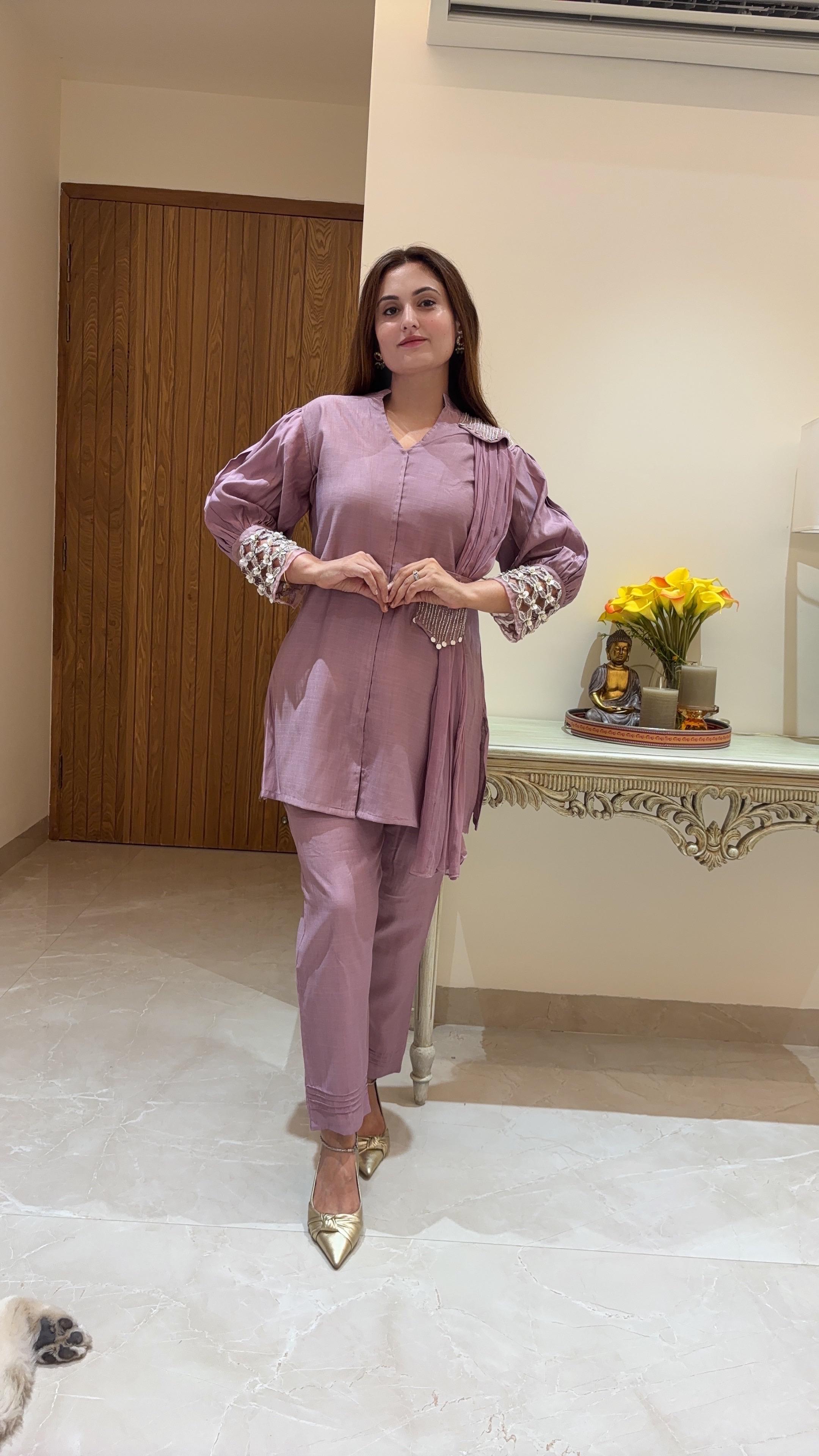 Ashnaina Co-Ord Set with Dupatta Look