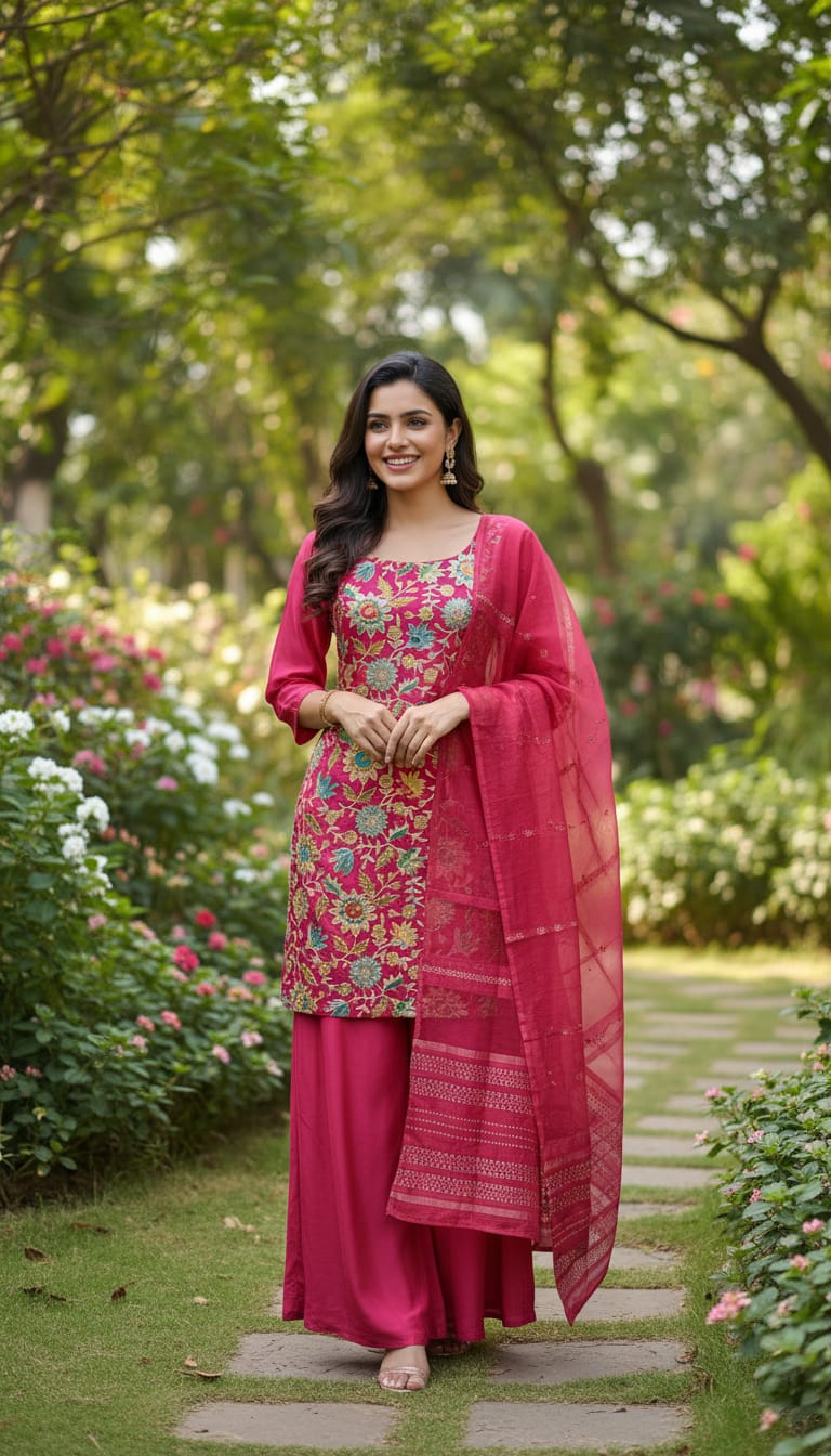 Ashnaina 3 Pcs Co-Ord Set with Dupatta