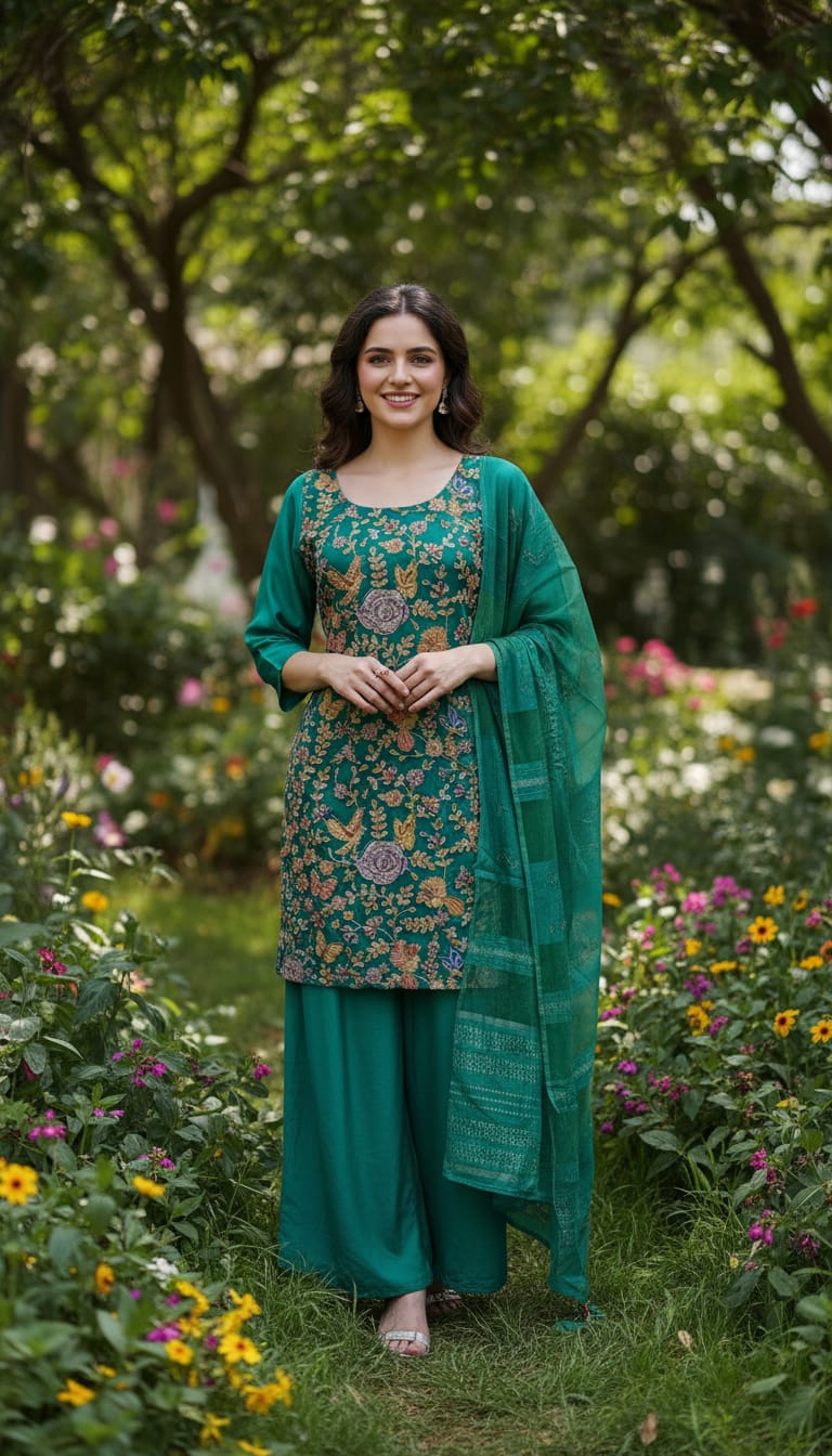 Ashnaina 3 Pcs Co-Ord Set with Dupatta