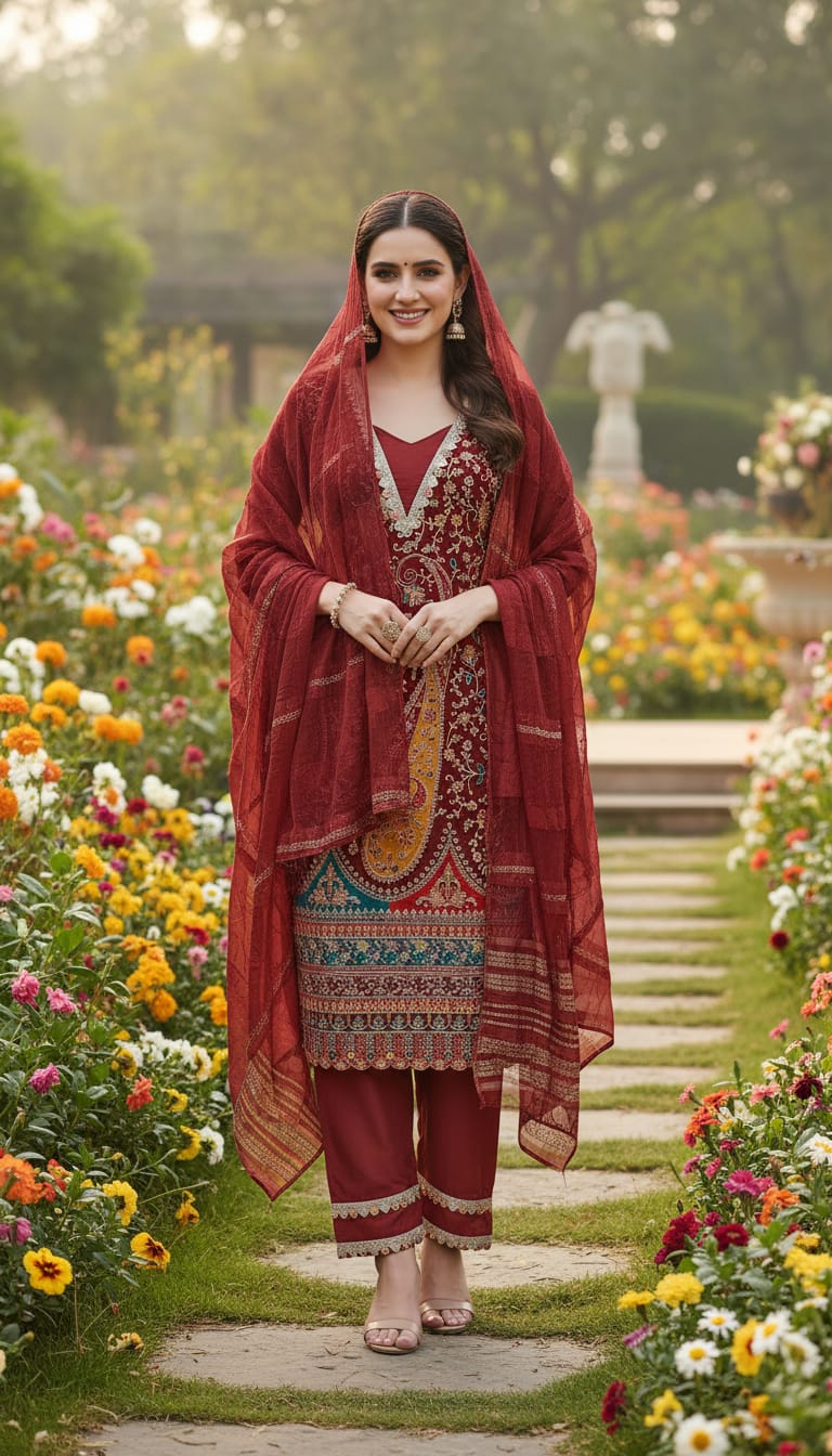 Ashnaina 3 Pcs Set with Pant & Dupatta