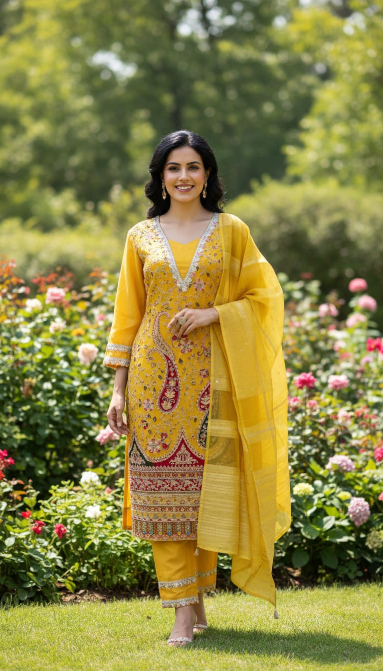 Ashnaina 3 Pcs Set with Pant & Dupatta