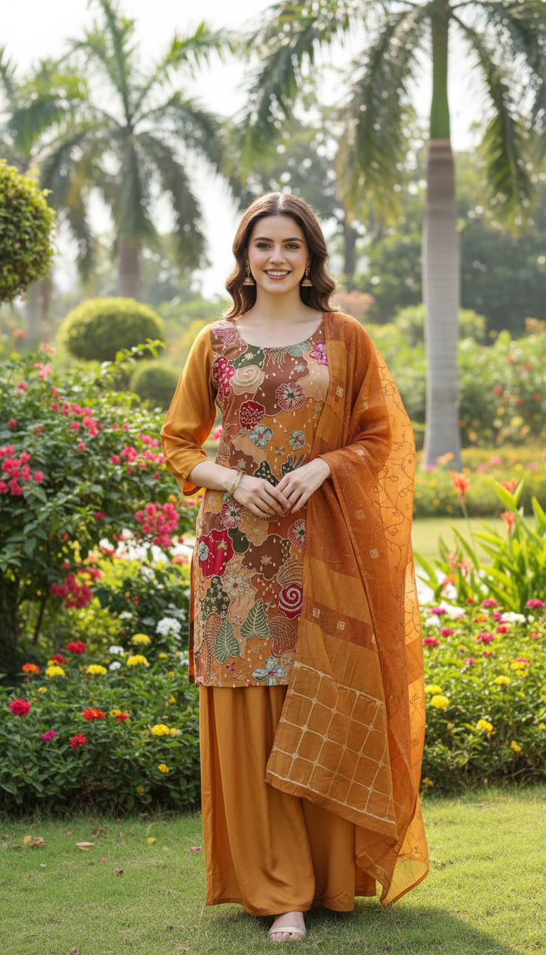 Ashnaina 3 Pcs Co-Ord Set with Dupatta