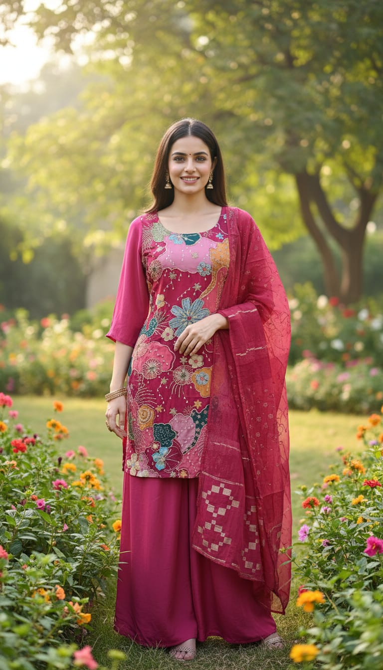 Ashnaina 3 Pcs Co-Ord Set with Dupatta